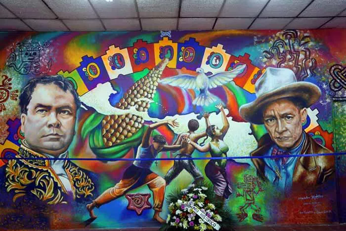 MURAL RUBEN DARIO Y AUGUSTO CESAR SANDINO